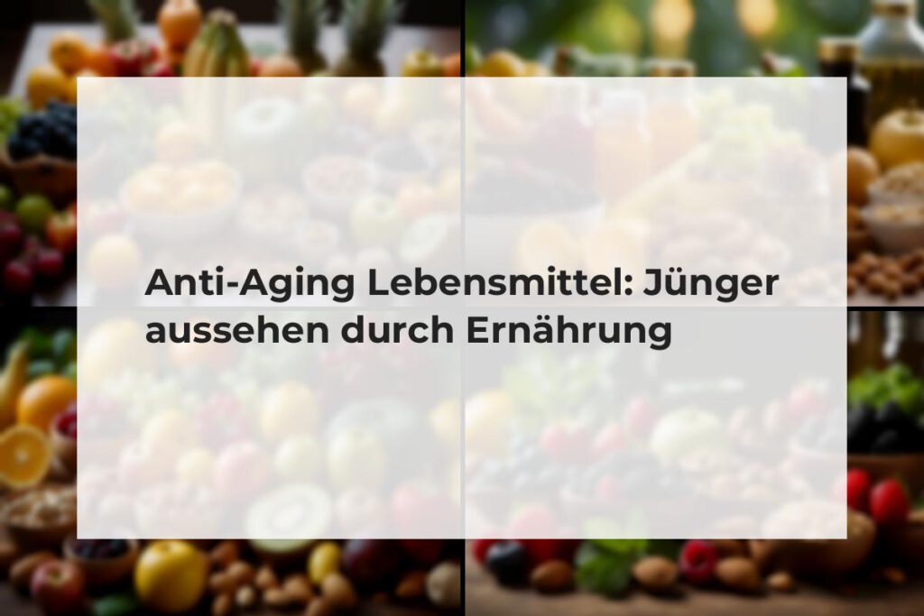 anti-aging lebensmittel