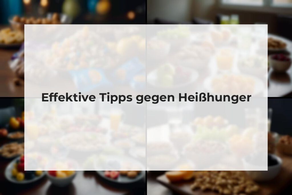 Tipps gegen Heißhunger