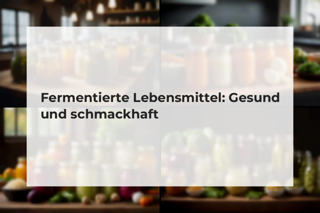 fermentierte lebensmittel