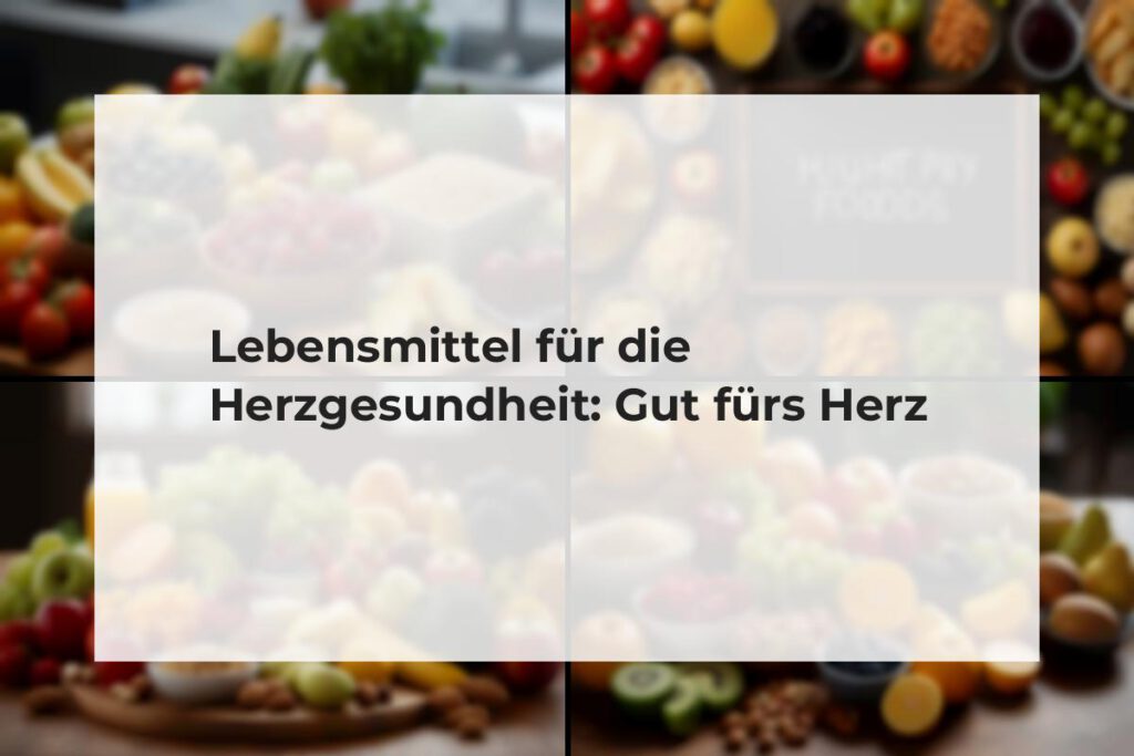 lebensmittel für herzgesundheit