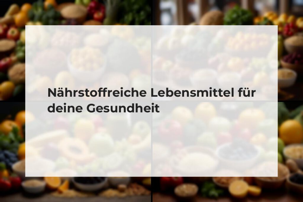 nährstoffreiche lebensmittel