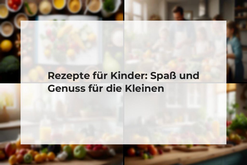 rezepte für Kinder