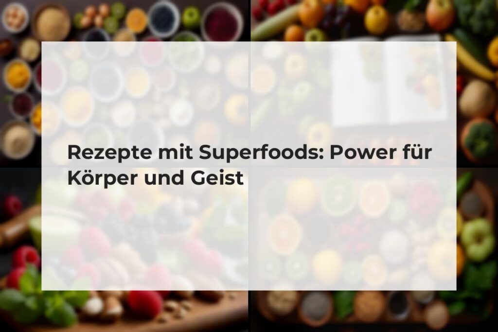 rezepte mit superfoods