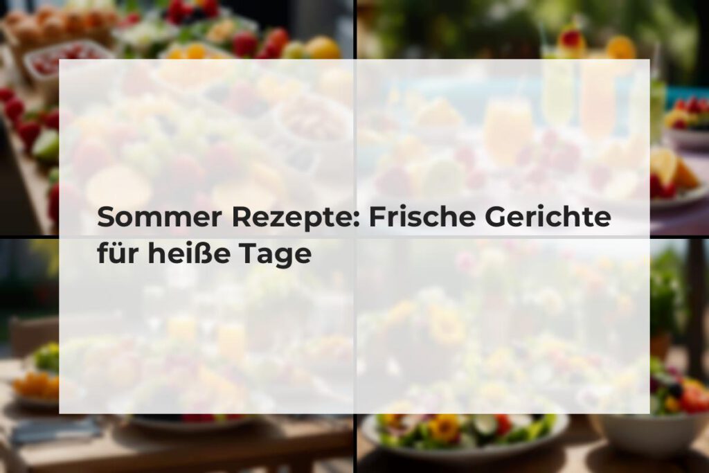 sommer rezepte